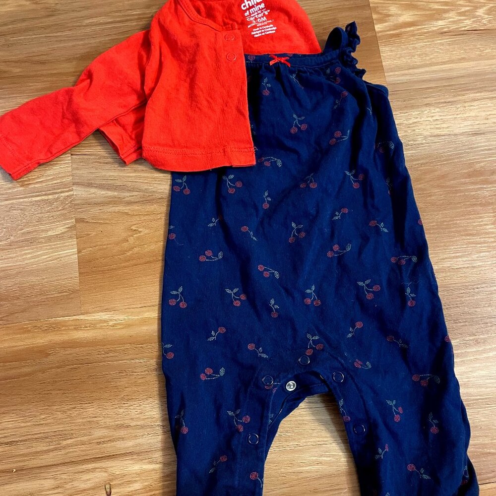 Child of mine Carters jumpsuit with cardigan